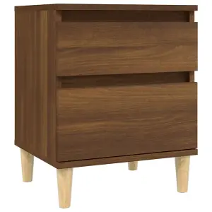 Berkfield Bedside Cabinet Brown Oak 40x35x50 cm