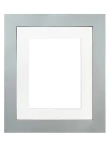 Metro Light Grey Frame with White Mount for ImageSize A2