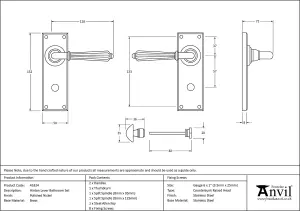 From The Anvil Polished Nickel Hinton Lever Bathroom Set