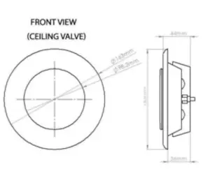 125mm (5") White Metal Extract / Exhaust Air Valve