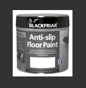 Blackfriar Anti-Slip Floor Paint - Tough and Durable - Black - 2.5 Litre