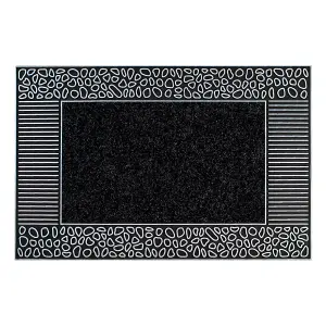 JVL Rico PVC Doormat 45x70cm - Pebbles