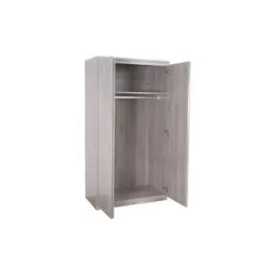 Modern Grey Oak 2 Door Wardrobe