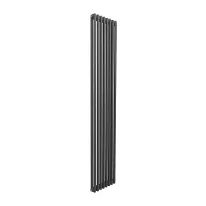 Nes Home 1800 X 380 mm Double Column Matte Black Radiator