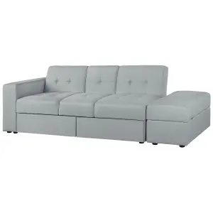 Beliani Modern Sofa Bed FALSTER Light Grey