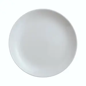 URBNLIVING 2cm Height Set of 6 Opal Glass Grey Dessert Plate