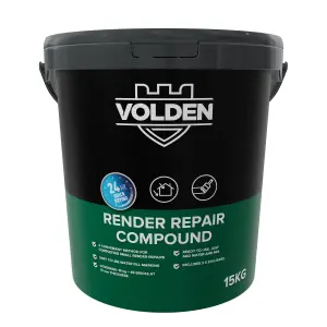 Volden Repair Render compound, 15kg Tub - Requires mixing before use