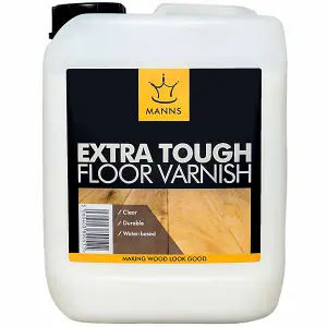 Manns Extra Tough Floor Varnish Satin Finish 1Ltr