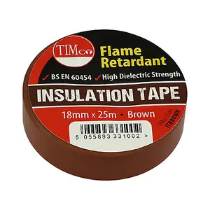 TIMCO PVC Insulation Tape Brown - 25m x 18mm