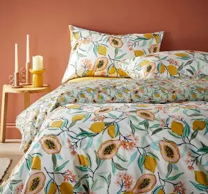 Vantona - Lemons & Pomegranites Green & Yellow Bedding Set