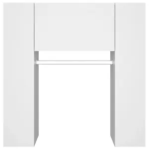 Berkfield Hallway Cabinets 2 pcs White Engineered Wood