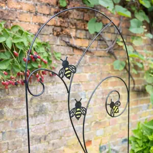 Primrose Bee-Conscious Garden Trellis Plant Support in Black 170cm