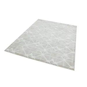 Lattice Geometric Modern Cotton Backing Rug for Living Room Bedroom and Dining Room-200cm X 290cm