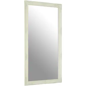 Interiors by Premier Zelma White And Brushed Gold Finish Wall Mirror