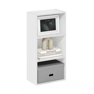 Aliesha Open Shelf Bookcase White / 79.8cm H x 39.5cm W x 23.7cm D