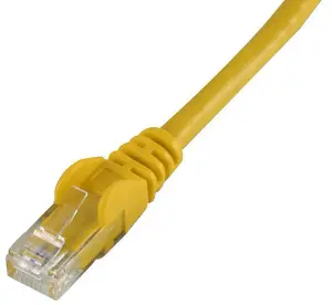 PRO SIGNAL - Snagless Cat6 UTP LSOH Ethernet Patch Lead, Yellow 1m