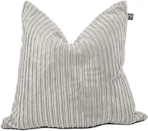 rucomfy Jumbo Cord Floor Cushion Beanbag - Platinum