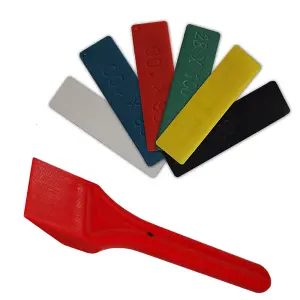 Glazing Packers 120 Mixed Plastic Packers with Wedge Tool