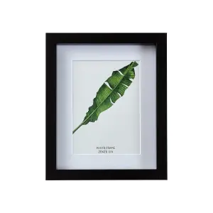 Matt Black Pine effect Plain Single Picture frame (H)27.6cm x (W)22.6cm