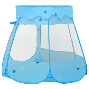 Berkfield Children Play Tent with 250 Balls Blue 102x102x82 cm