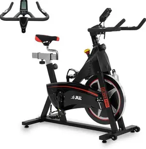 JLL IC300 Pro Exercise Bike For Home Use, Direct Belt Driven With 20Kg Flywheel, Magnetic Resistance, 3-Piece Crank, Stationary Bike With LCD