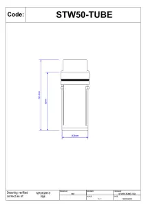 McAlpine STW50-TUBE Dip Tube for STW 1" Shower Traps