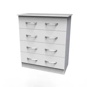 Heddon 4 Drawer Chest in White Matt