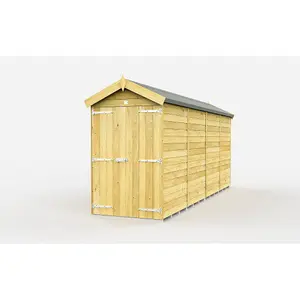 DIY Sheds 4x15 Apex Shed - Double Door Without Windows