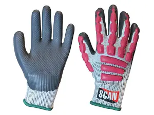 Scan T5000 Anti-Impact Latex Cut 5 Gloves - Medium Size 8 SCAGLOAIM