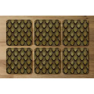 Square 6 Piece Coaster Set (Set of 6)