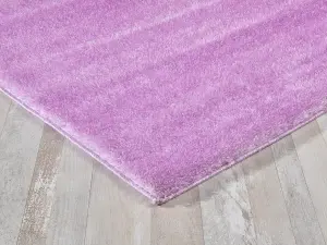 Smart Living Shaggy Soft Area Rug, Fluffy Living Room Carpet, Kitchen Floor, Bedroom Ultra Soft Rugs 80cm x 150cm - Lilac