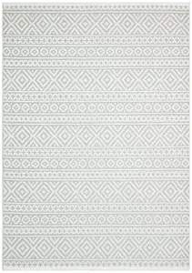 Grey Outdoor Rug, Geometric Stain-Resistant Rug For Patio Decks, 3mm Modern Outdoor Luxurious Area Rug- 160cm X 220cm