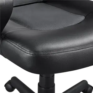 Yaheetech Adjustable Reclining Ergonomic Swiveling PC & Racing Game Chair Grey