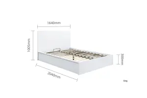 Birlea Oslo King Ottoman Bed White