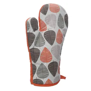 Maison by Premier Orange Leaf Single Oven Glove