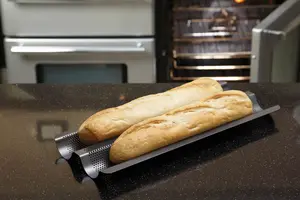 MasterClass Crusty Bake Non-Stick Baguette Tray