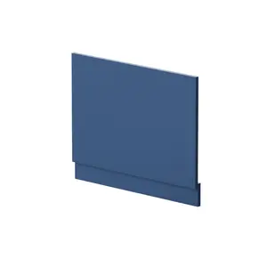 Fusion 700Mm Straight Bath End Panel And Plinth Satin Blue