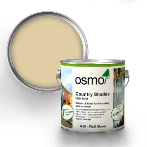 Osmo Country Shades Opaque Natural Oil based Wood Finish for Exterior A28 Wolf Moon 750ml