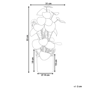 Beliani Retro Artificial Plant KIBETI Green