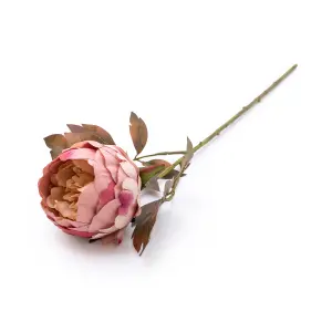 Blush Peony Single stem Artificial flower