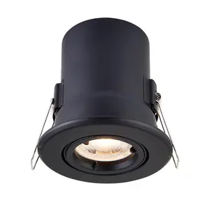 Luminosa ShieldPLUS Indoor Recessed Tilt Matt Black Paint