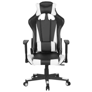 Office Chair Faux Leather White GAMER