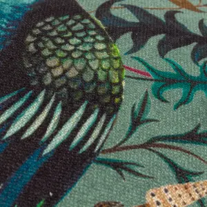 Wylder Holland Park Peacock Floral Feather Filled Cushion