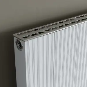 Agadon Madrid Aluminium Designer Radiator 1800 x 600 mm White - 5048 BTU - 10 Years Guarantee