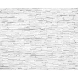 Origin Murals Slate White Matt Smooth Paste the Wall Mural 350cm Wide X 280cm High