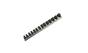 Laser 5961 14pc Impact Socket Rail Set 1/4" Drive 4-15mm