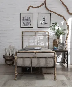 Cilcain Single 3ft Antique Bronze Metal Bed Frame