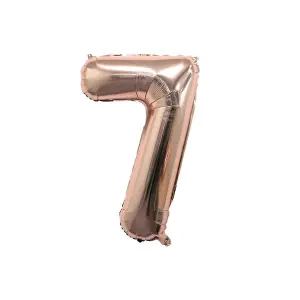 Realmax 7 Number Balloon Rose Gold (One Size)