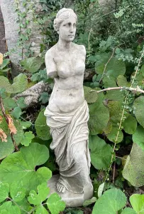 Venus De Milo Stone Garden Statue Outdoor Ornament Greek Roman Lady Sculpture