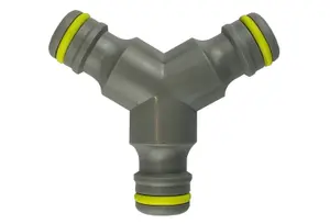 Garden Hose  Connectors Fittings Universal Standard Hozelock Compatible Lime Male 3 Way Connector